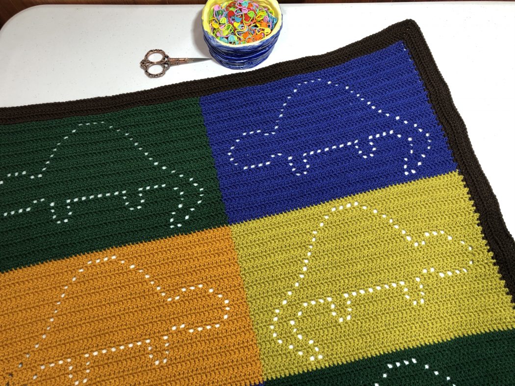 How to Color Block in a onepiece Crochet Blanket Mayhem & Majesty
