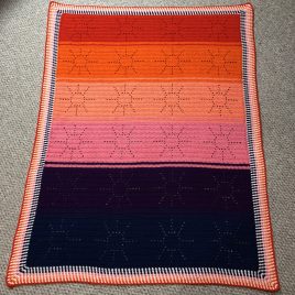 July: Summer Sunset Throw