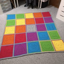 Big Emoji Filet Crochet Block Book