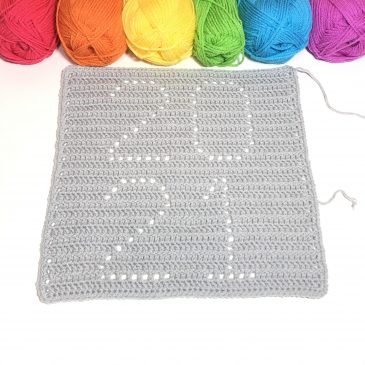 2021 Emoji Filet CAL – Free 2021 Crochet Block Pattern