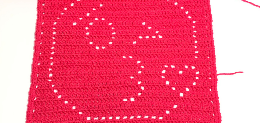 2021 Emoji Filet CAL – Free Emoji Crochet Pattern – Week 19