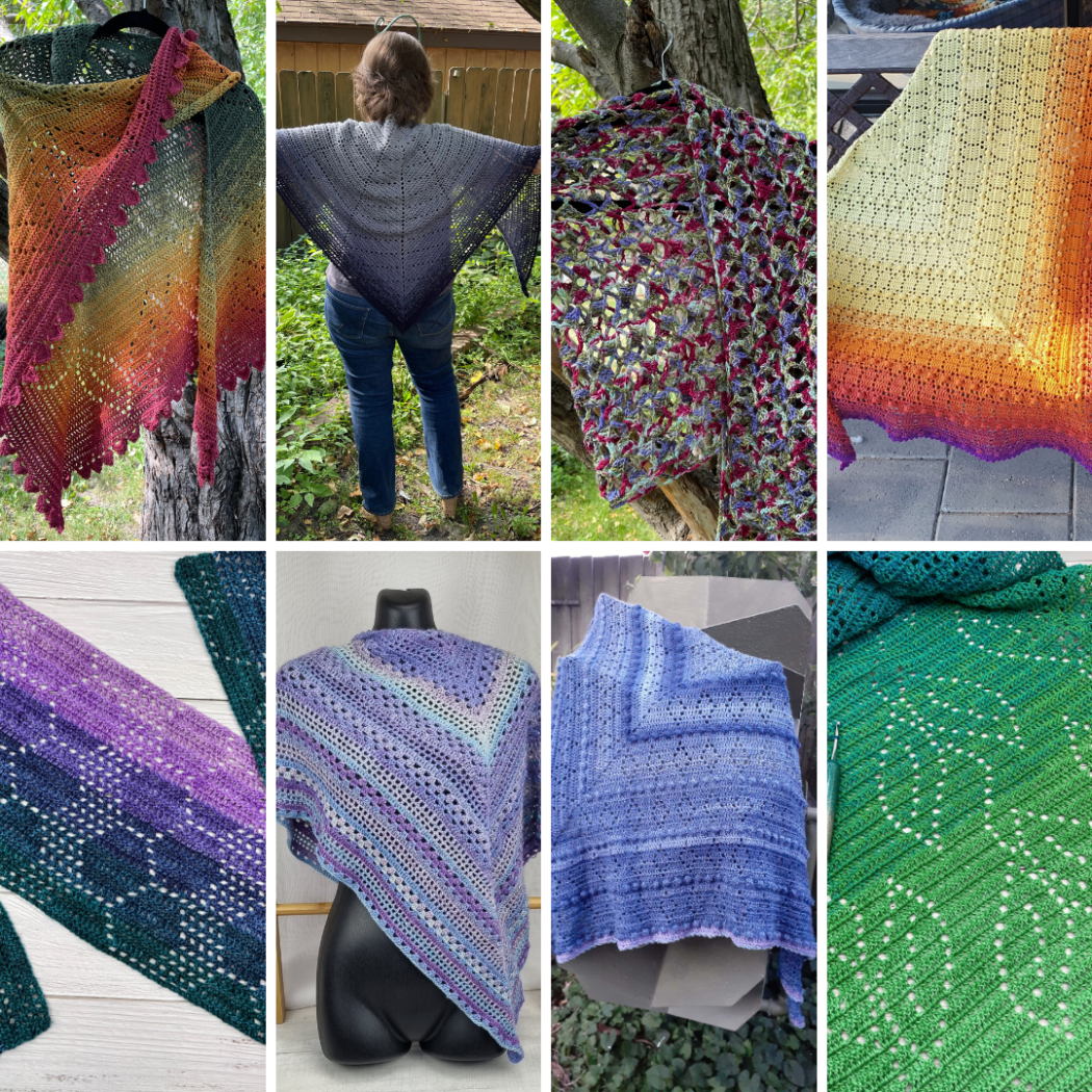 Shawl CAL 8 Pattern Set – Mayhem & Majesty