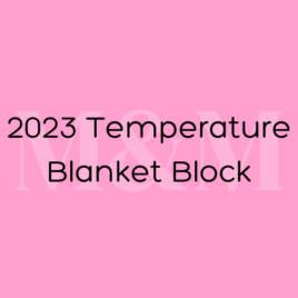 2023 January Temperature Blanket Block