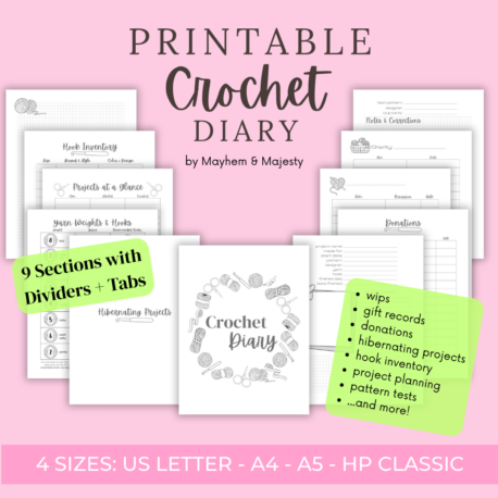 crochet diary product graphic (SQ)