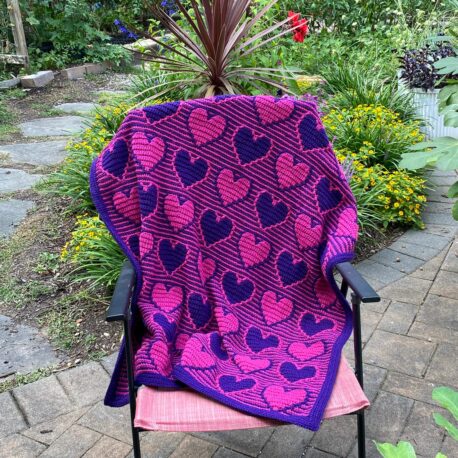 Julie – scrappy mosaic hearts