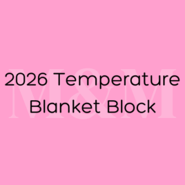 2026 January Temperature Blanket Block